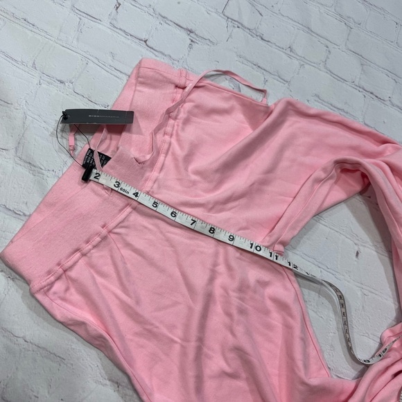 BCBG MAX AZRIA Women’s Pink Lounge Yoga Pants Vintage Y2K Mid Rise Small NWT - Picture 11 of 16